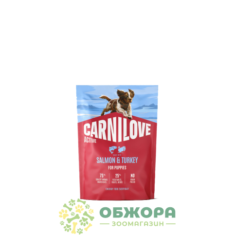 Carnilove GF Puppy Salmon, Turkey беззерновий сухий корм для цуценят, з лососем та індичкою_3