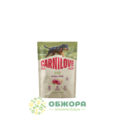 Carnilove True Fresh Duck сухий корм для собак малих порід з качкою