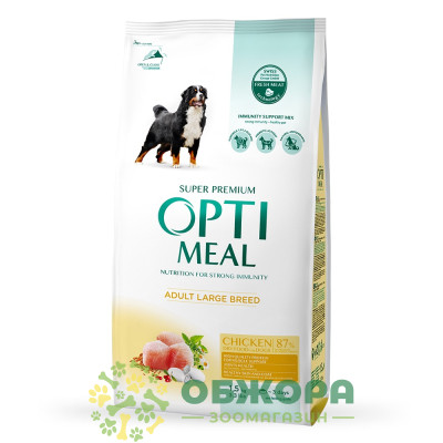 Optimeal Large Chicken сухой корм для собак больших пород, с курицей