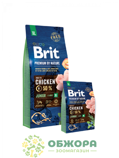 Brit Premium Junior XL Chicken сухой корм для юниоров гигантских пород, с курицей_2