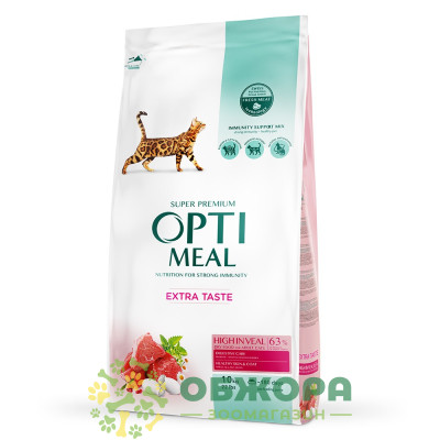 Optimeal Extra Taste Veal сухой корм для котов, с телятиной_4