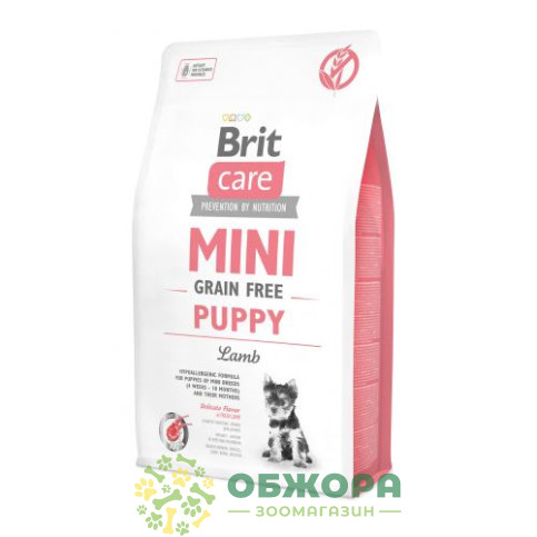 Brit Care GF Puppy Mini Lamb беззерновий сухий корм для цуценят мініатюрних порід, гіпоалергенний, з ягням_1