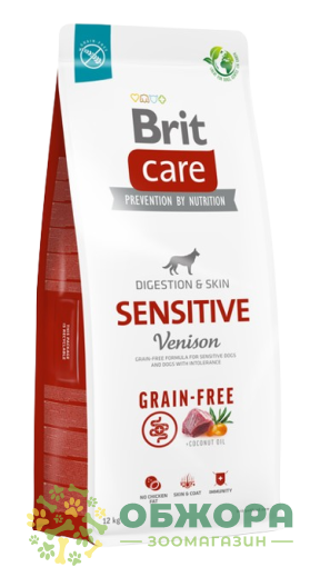 Brit Care GF Sensitive Venison беззерновой сухой корм для собак с чувствительным пищеварением, с оленем_2