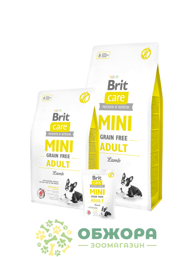 Brit Care GF Mini Lamb беззерновой сухой корм для собак миниатюрных пород, гипоаллергенный, с ягненком_3