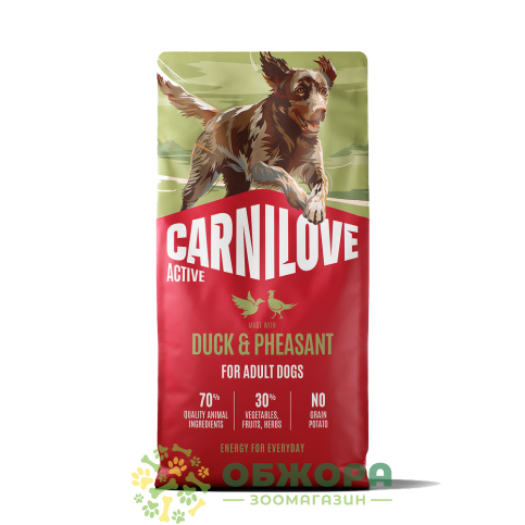 Carnilove GF Duck, Pheasant беззерновий сухий корм для собак, з качкою та фазаном_2