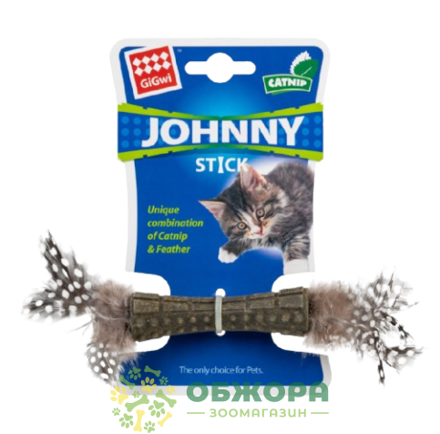 Collar GIGwi паличка для котів, зі котячої м'яти, з пір'ям