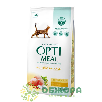 Optimeal Nutrient Balance Chicken сухой корм для котов, с курицей_2