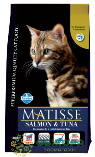 Farmina Matisse Salmon, Tuna сухой корм для котов с лососем и тунцом