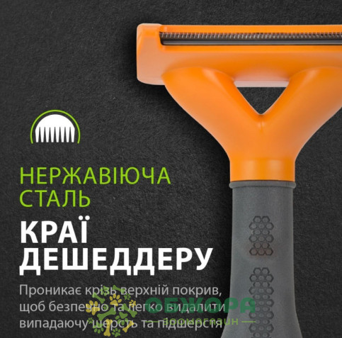 FURminator Long Hair M фурмінатор для собак з довгою шерстю_7