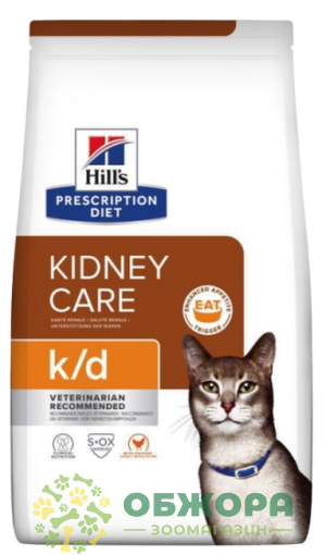 Hill`s PD Kidney Care k/d сухий корм для котів з захворюванням нирок