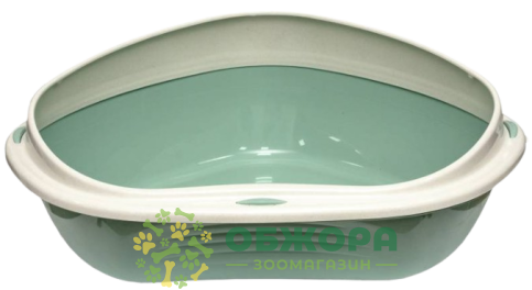 Georplast Shuttle Corner кутовий туалет для котів, з бортиками