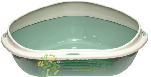Georplast Shuttle Corner угловой туалет для котов, с бортиками_1