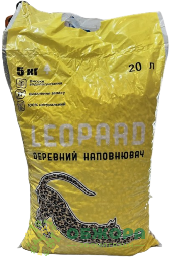 Leopard деревний наповнювач для котів