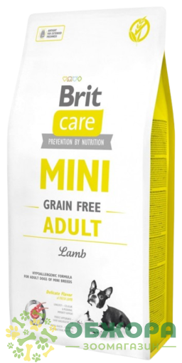 Brit Care GF Mini Lamb беззерновой сухой корм для собак миниатюрных пород, гипоаллергенный, с ягненком_2
