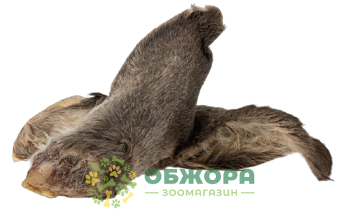 HapPet Happ Natural ухо оленя с мехом_2