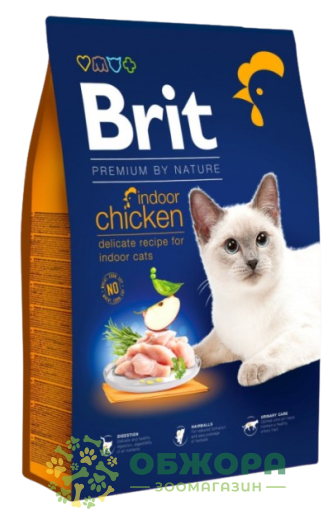 Brit Premium Indoor сухой корм для котов, обитающих в помещении, с курицей_3