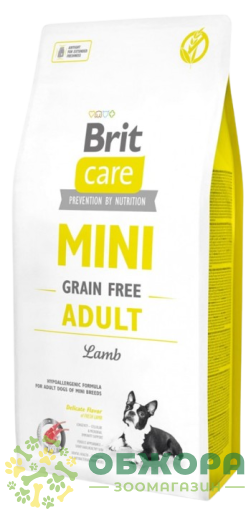 Brit Care GF Mini Lamb беззерновой сухой корм для собак миниатюрных пород, гипоаллергенный, с ягненком_1