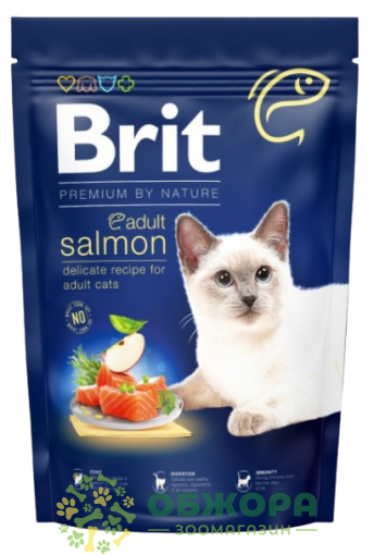 Brit Premium Salmon сухой корм для котов, с лососем_2