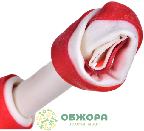 Maced вузлова кістка ласощі для собак, з беконом_1