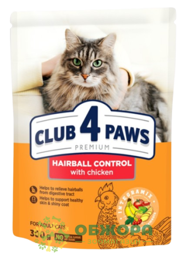 Клуб 4 Лапи Hairball Control сухий корм для котів