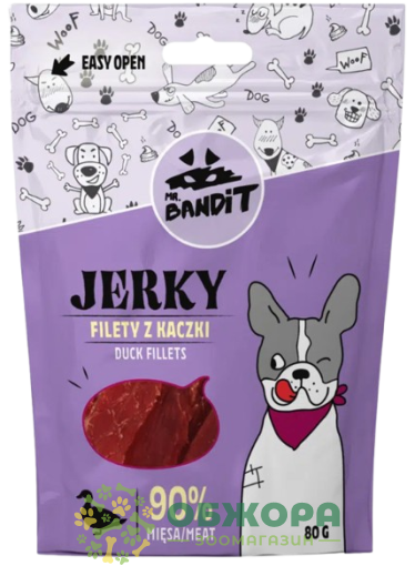 Mr. Bandit Jerky ласощі для собак, з качкою