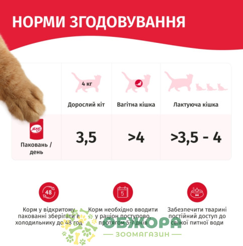 Мяу влажный корм для котов, в соусе с курицей_2