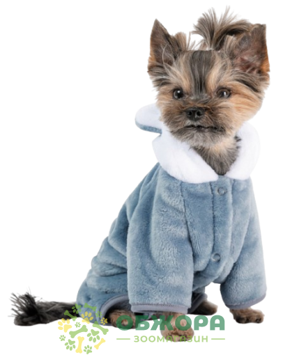 Pet Fashion Alf костюм для собак, мягкий с ушками, индиго_2