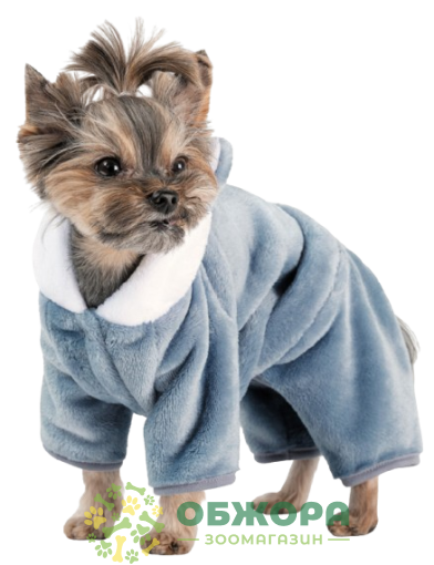 Pet Fashion Alf костюм для собак, мягкий с ушками, индиго_1