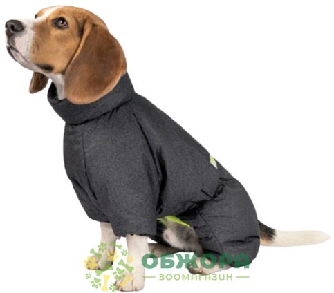 Pet Fashion Cold Active комбинезон для собак породы такса, со светоотражением, серый_2