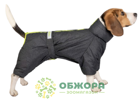 Pet Fashion Cold Active комбинезон для собак породы такса, со светоотражением, серый_1