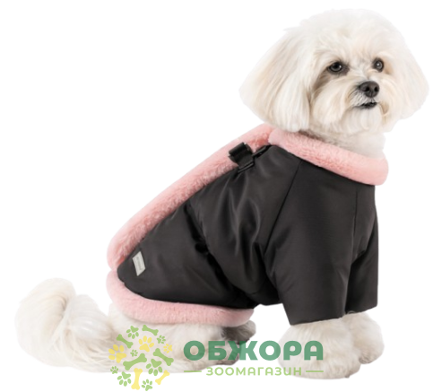 Pet Fashion Mery куртка для собак, на магнитах, черно-розовая_1