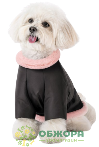 Pet Fashion Mery куртка для собак, на магнитах, черно-розовая_2