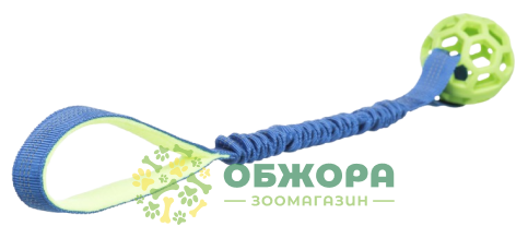 Trixie 32869 м'яч на мотузці для собак, з амортизатором