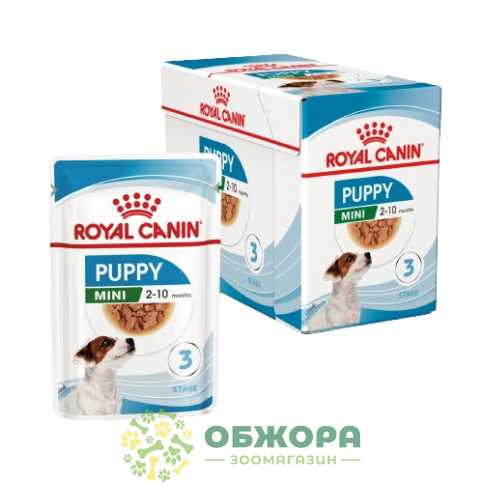 Royal Canin Puppy Mini влажный корм для щенков миниатюрных пород, в соусе_2