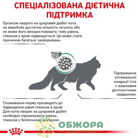 Royal Canin Diabetic сухий корм для котів з цукровим діабетом_1
