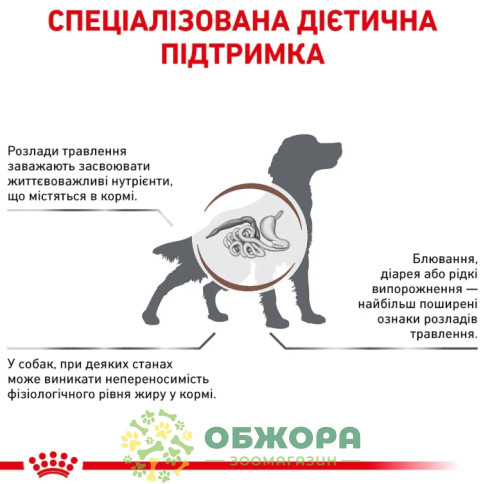 Royal Canin Gastrointestinal Low Fat Dog сухой корм для собак с расстройством пищеварения, с низким количеством жира_4