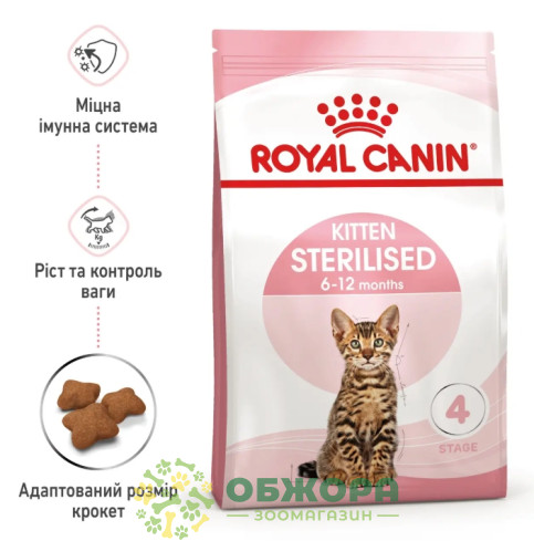Royal Canin Kitten Sterilised сухий корм для стерилізованих кошенят_1