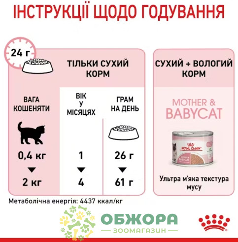 Royal Canin Mother and Babycat сухий корм для вагітних кішок та кошенят від 1 до 4 місяців_3