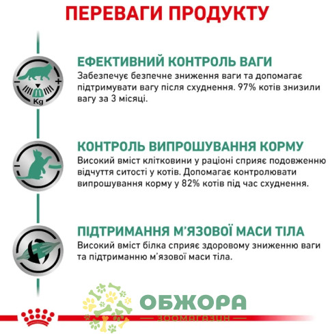 Royal Canin Satiety Weight Management сухий корм для котів схильних до ожиріння_2