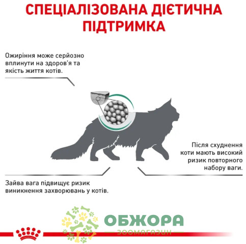 Royal Canin Satiety Weight Management сухий корм для котів схильних до ожиріння_4
