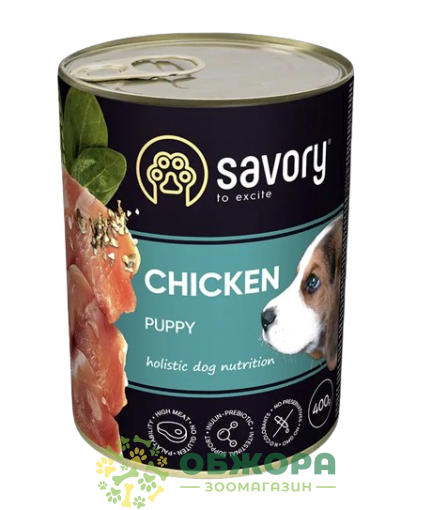 Savory Puppy Chicken влажный корм для щенков, с курицей_2