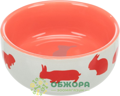 Trixie 60733 Кролик керамическая миска_2