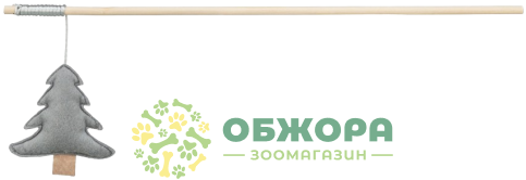 Trixie 924501 новорічна вудочка для котів, з ялинкою та котячою м'ятою