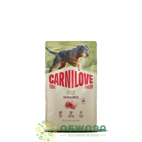 Carnilove True Fresh Duck сухий корм для собак малих порід з качкою_1