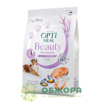 Optimeal Beauty Harmony Mild Calming Effect сухий корм для собак, для зняття стрессу