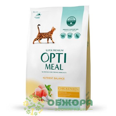 Optimeal Nutrient Balance Chicken сухий корм для котів, з куркою_3