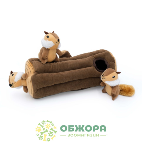 Zippy Burrow 3 Chipmunks плюшеві білки для собак