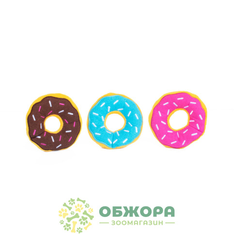 Zippy Paws пончик для собак, плюшевый