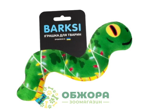 Barksi новорічна змія для собак, символ року, з пищалкою