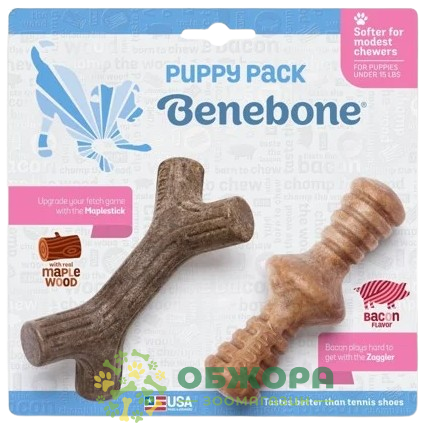 Benebone Puppy кость для собак, со вкусом бекона